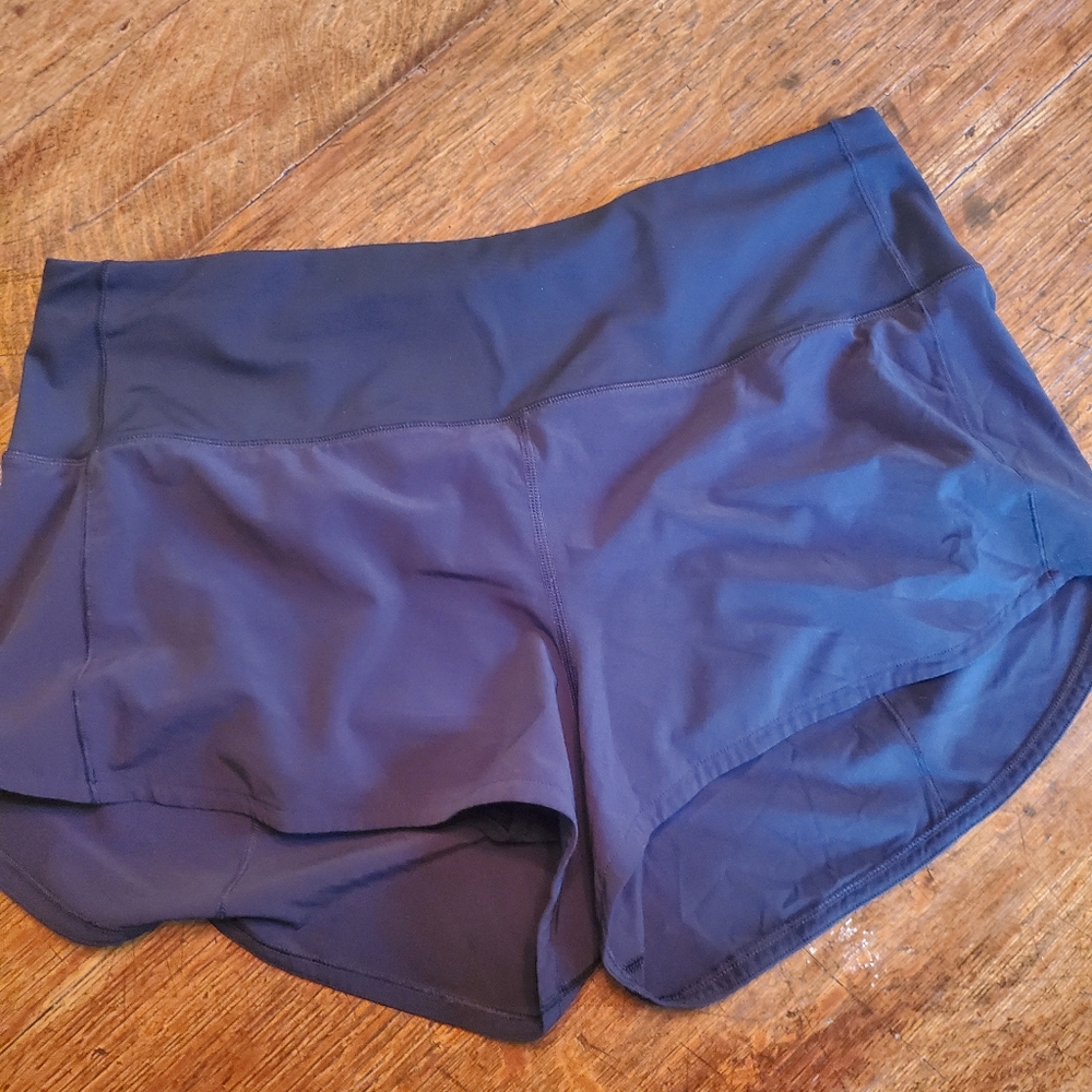 Lululemon Speed Shorts 2.5, Black, Size 12
